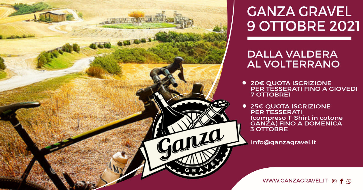 Ganza Gravel 2021: Dalla Valdera al Volterrano 9 Ottobre 2021