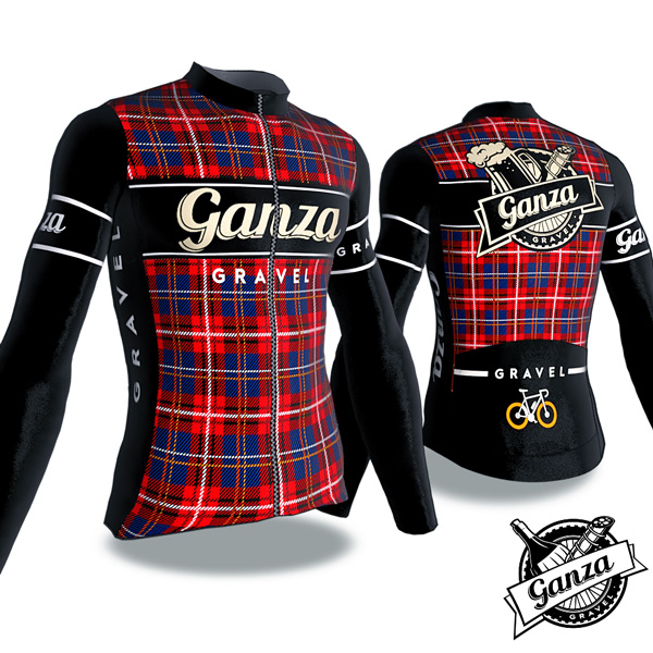 Maglia Gravel Scottish Red