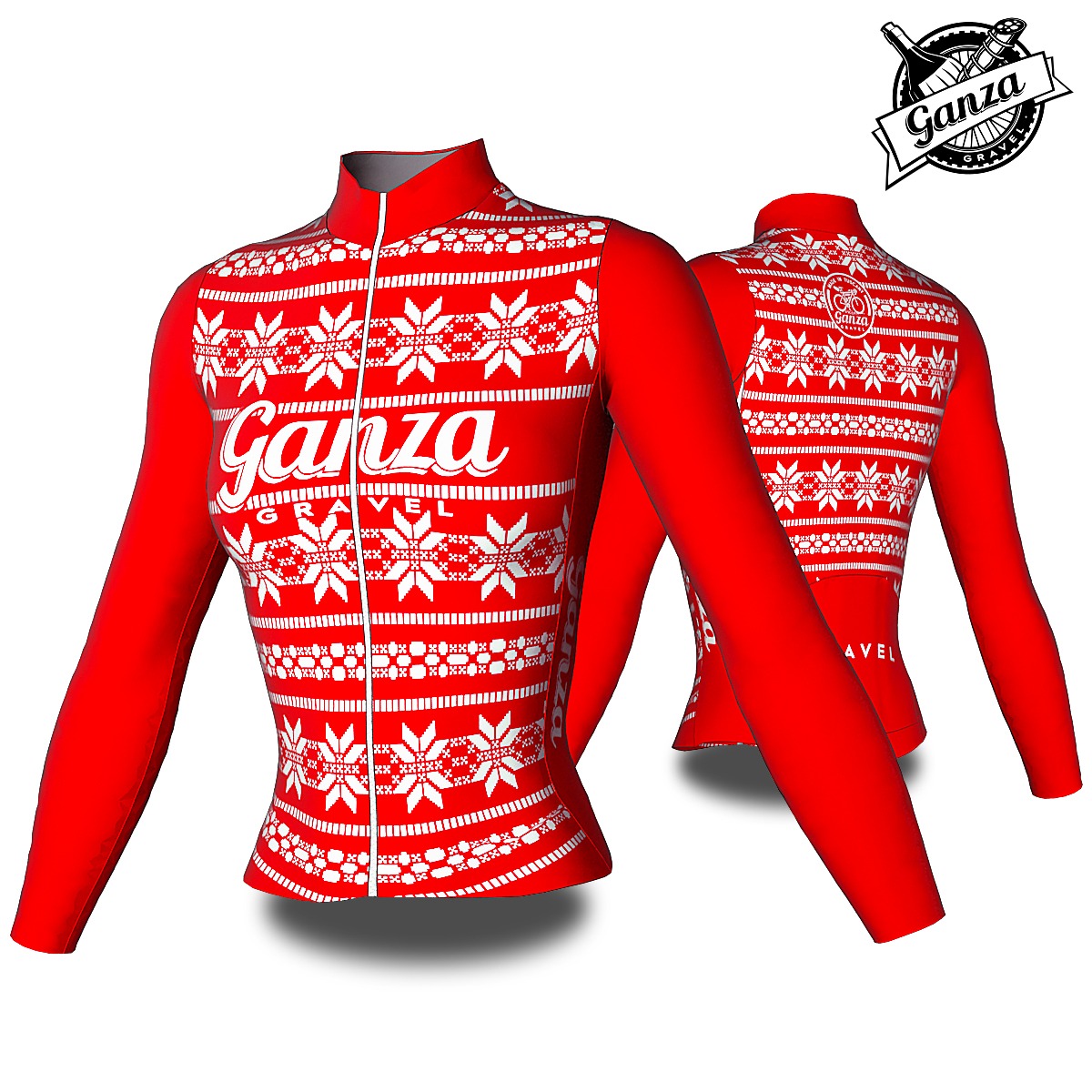 Maglia GANZA RED Xmas Invernale